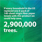 100% Recycled Paper Towels, 2-Ply, 6-Count (Pack of 4)