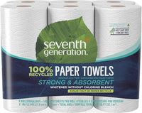 100% Recycled Paper Towels, 2-Ply, 6-Count (Pack of 4)