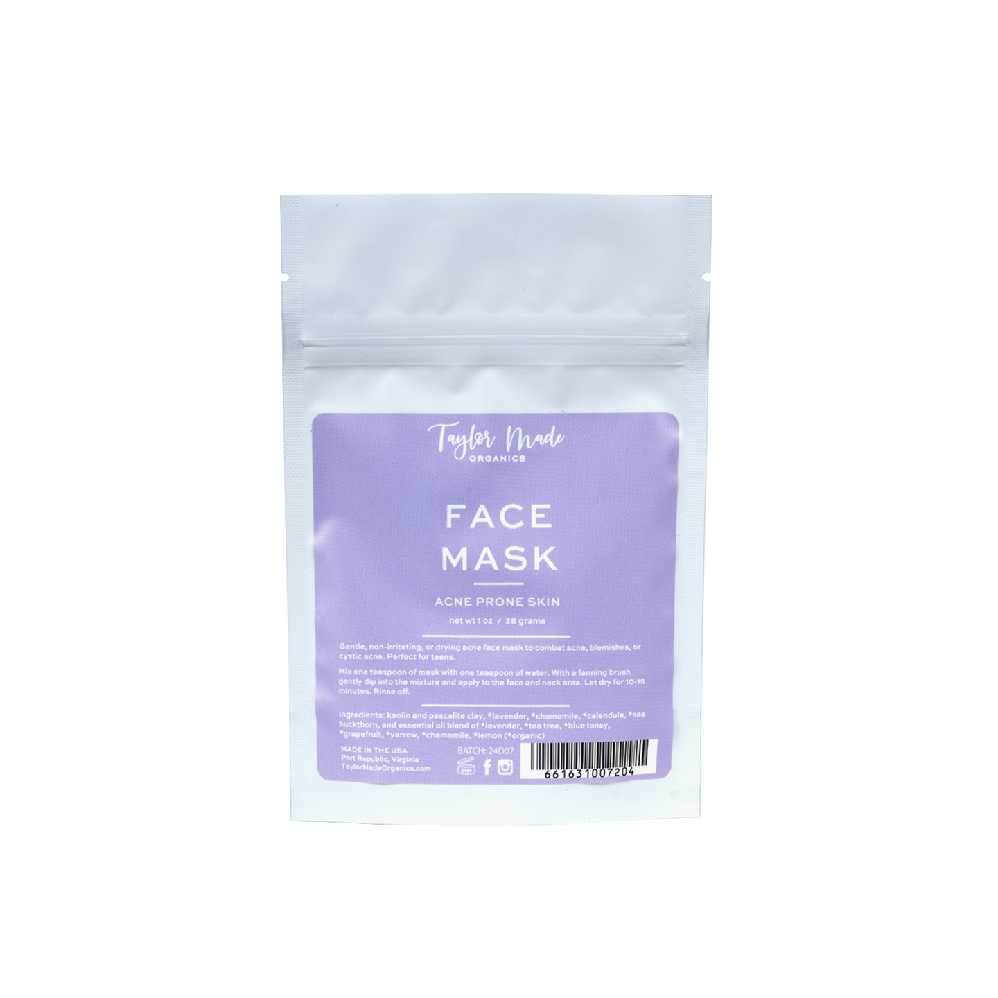 Acne Face Mask