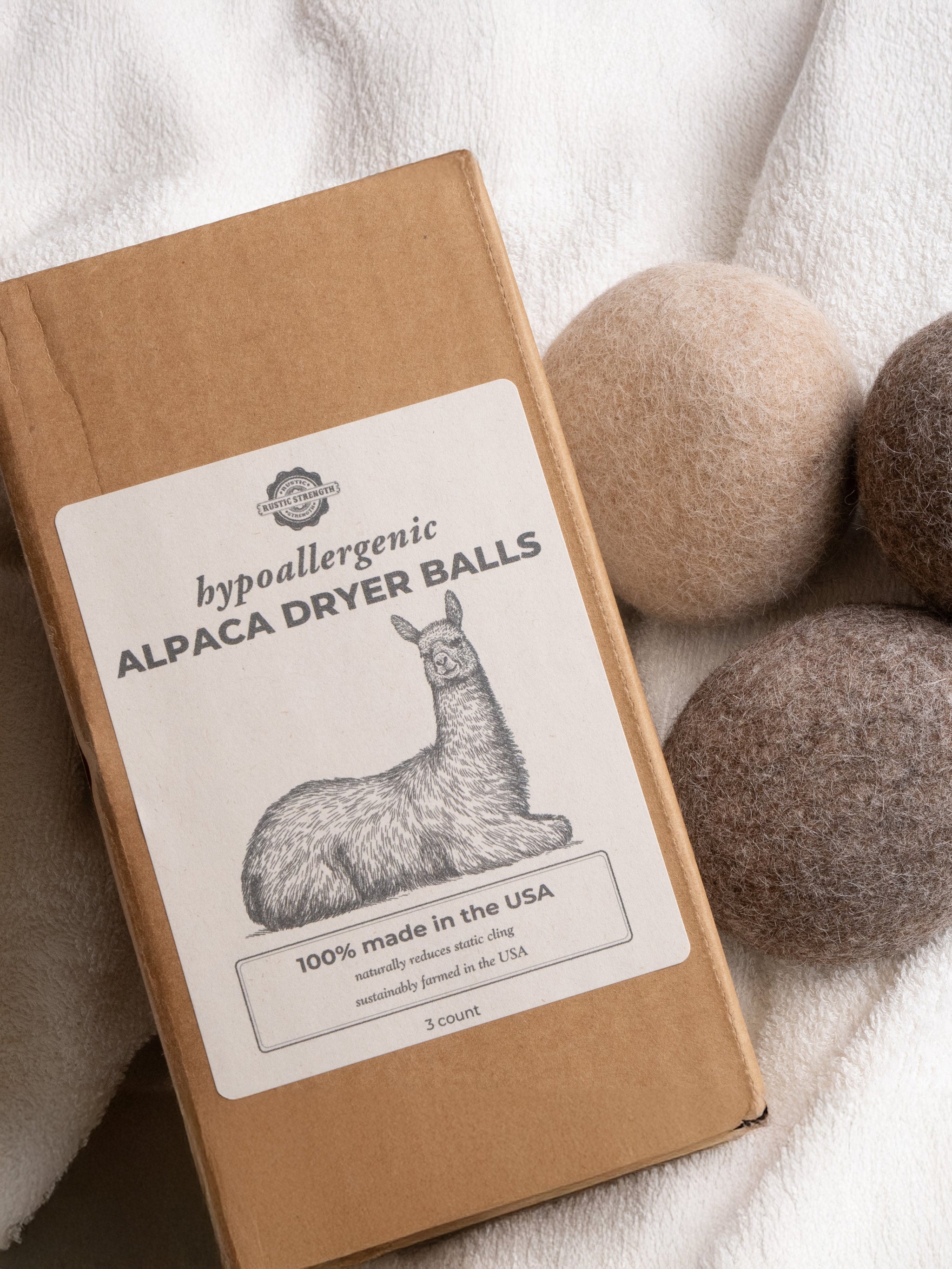 Alpaca Dryer Balls - 3 Pack