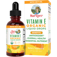 Organic Orange Vitamin E Liquid Drops, 60 Servings