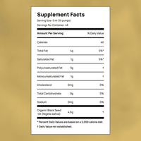 Organic Black Seed Oil with 3% Thymoquinone