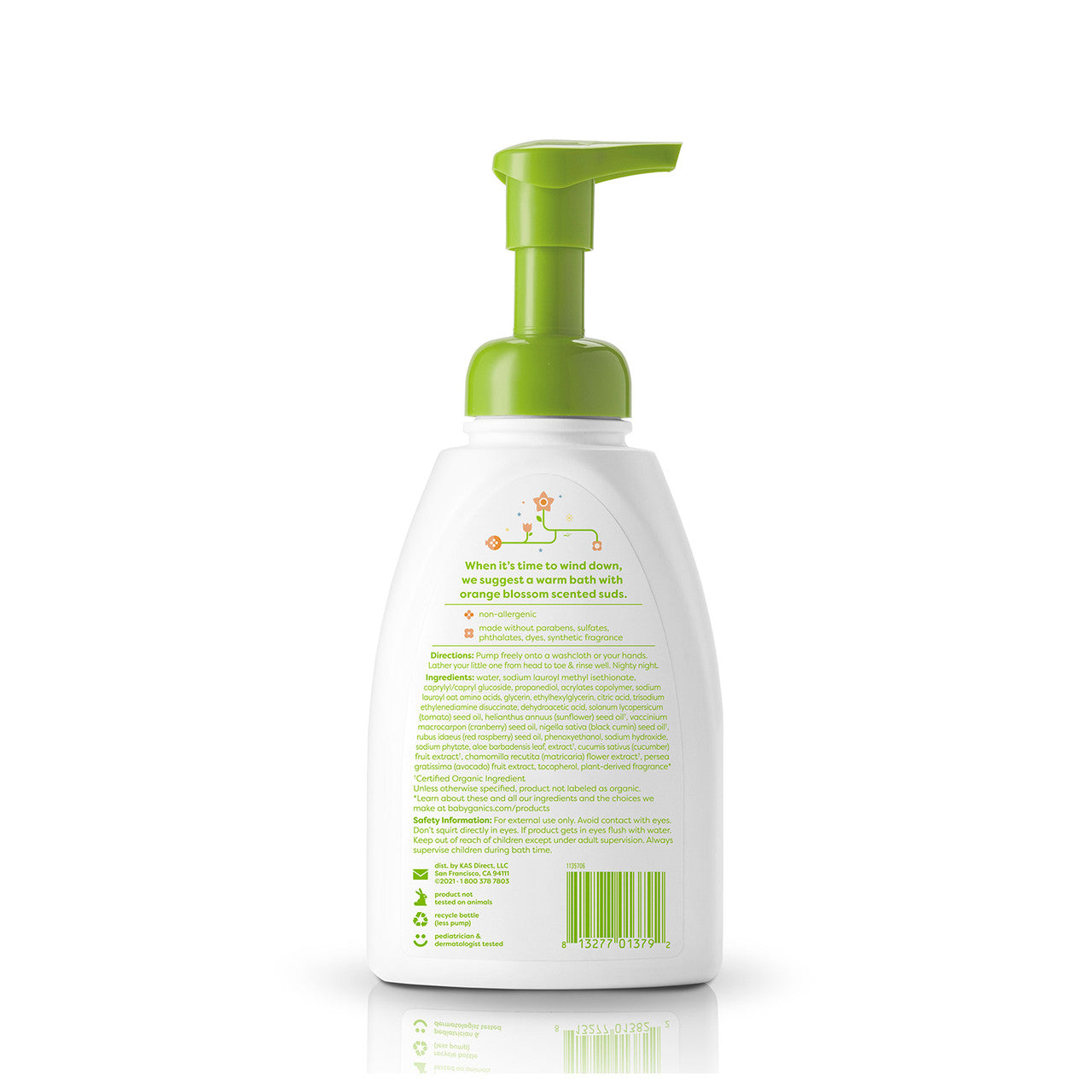 Night Time Orange Blossom Baby Shampoo and Body Wash - 2 Pack