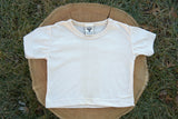 Organic Undyed Cotton Short Sleeve Baby T-shirt