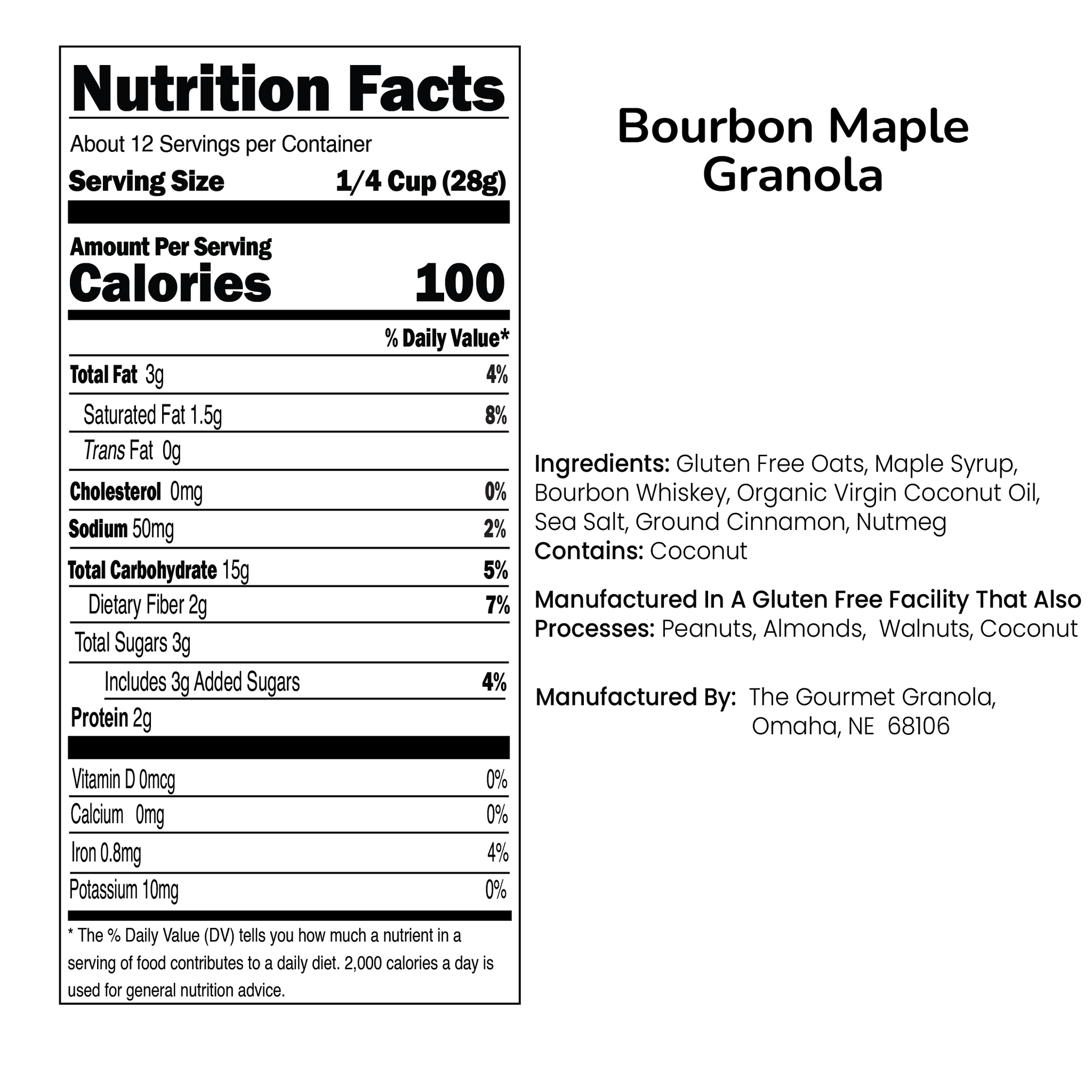Bourbon Maple Granola