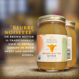 Organic Grass-Fed Brown Butter Ghee