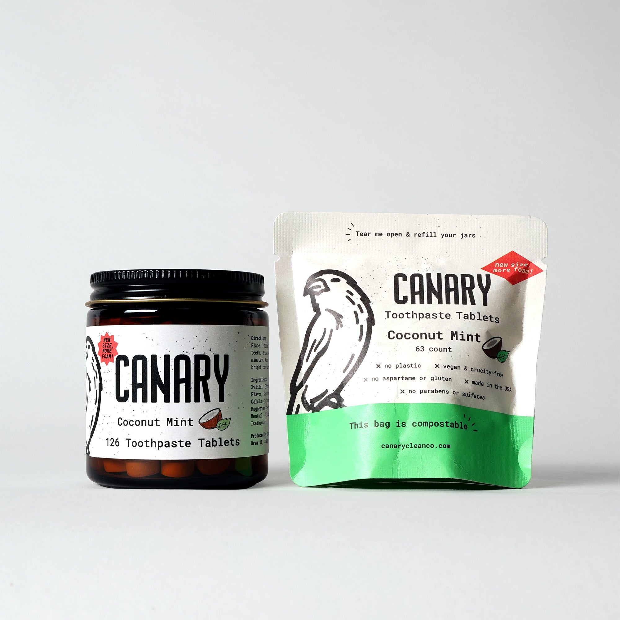 Coconut Mint Toothpaste Tablets