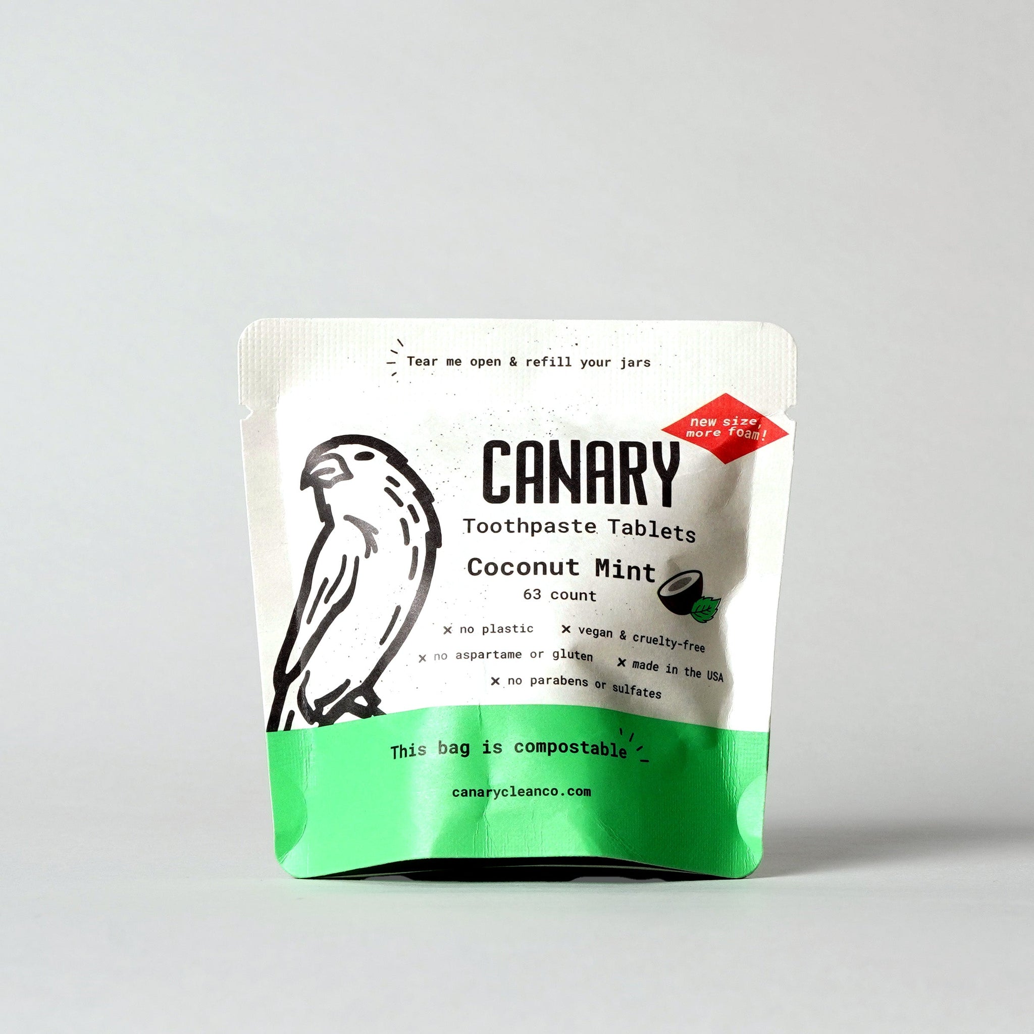 Coconut Mint Toothpaste Tablets