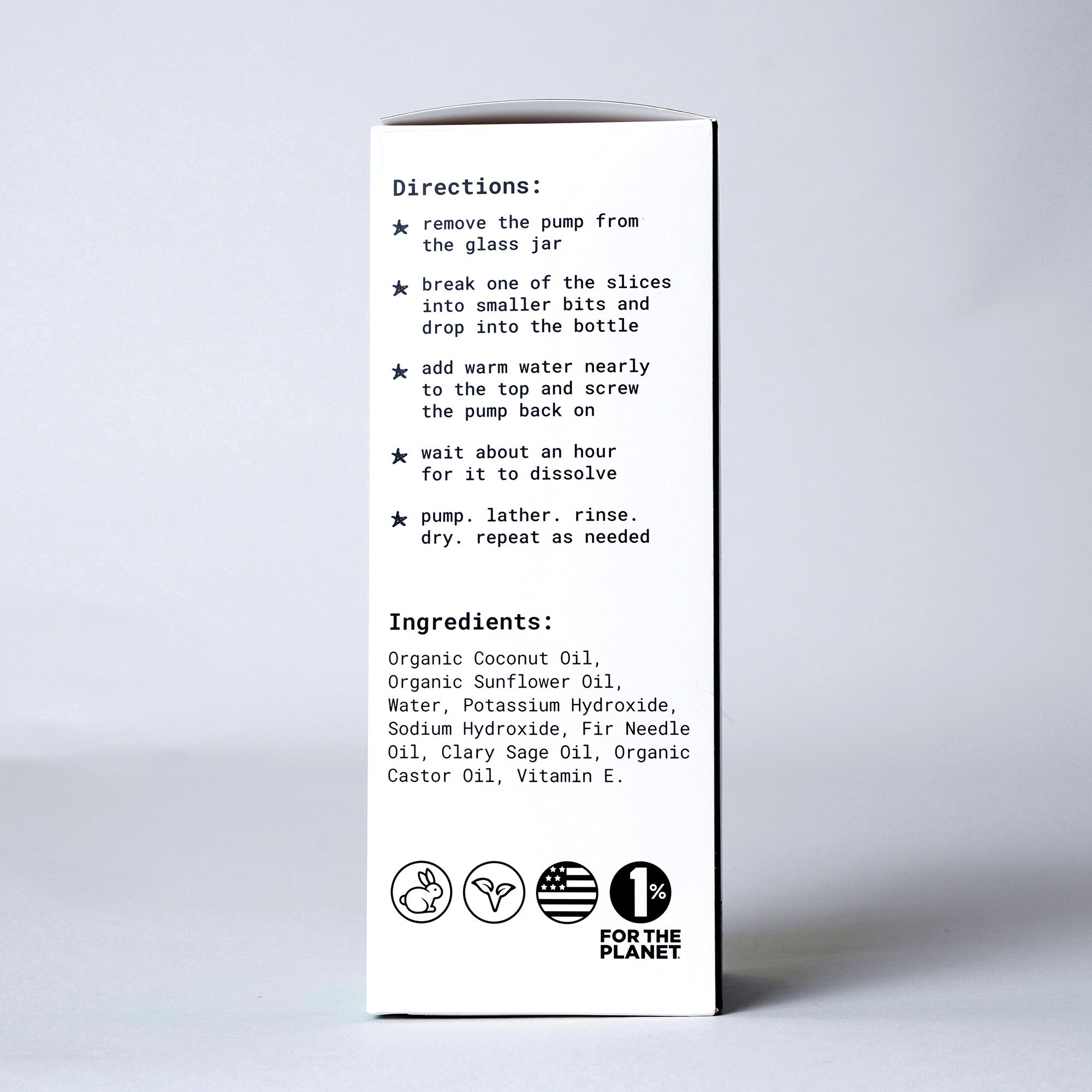 Hand Soap Starter Kit - Bottle & 2 Soap Slices