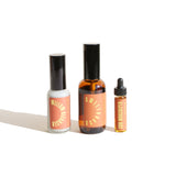 Showcases three URB Apothecary wellness products: Willow Gleamser, Sweetgrass, and Sun Worshiper.
