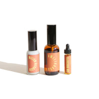 Showcases three URB Apothecary wellness products: Willow Gleamser, Sweetgrass, and Sun Worshiper.
