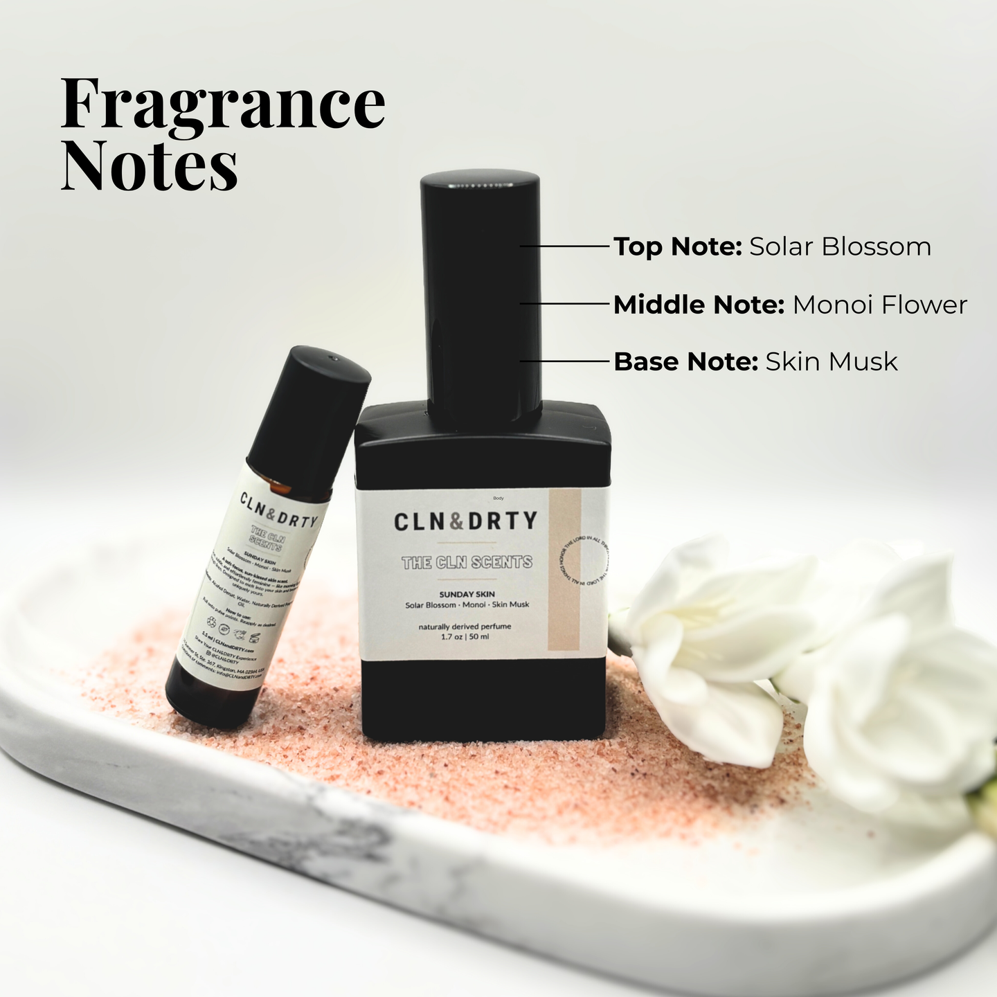 Sunday Skin – Naturally-Derived Perfume (Solar Blossom • Monoi • Skin Musk)