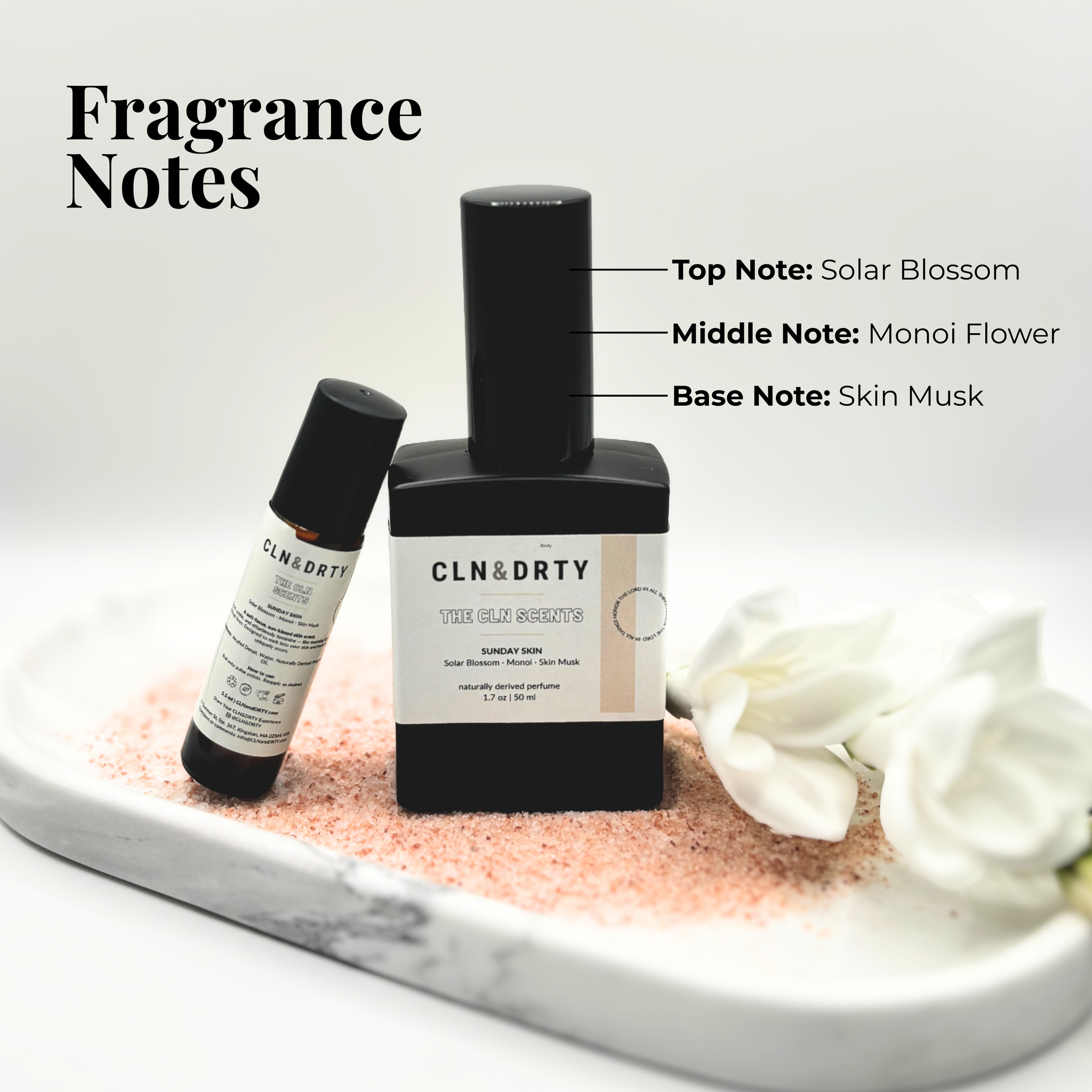 Sunday Skin – Naturally-Derived Perfume (Solar Blossom • Monoi • Skin Musk)