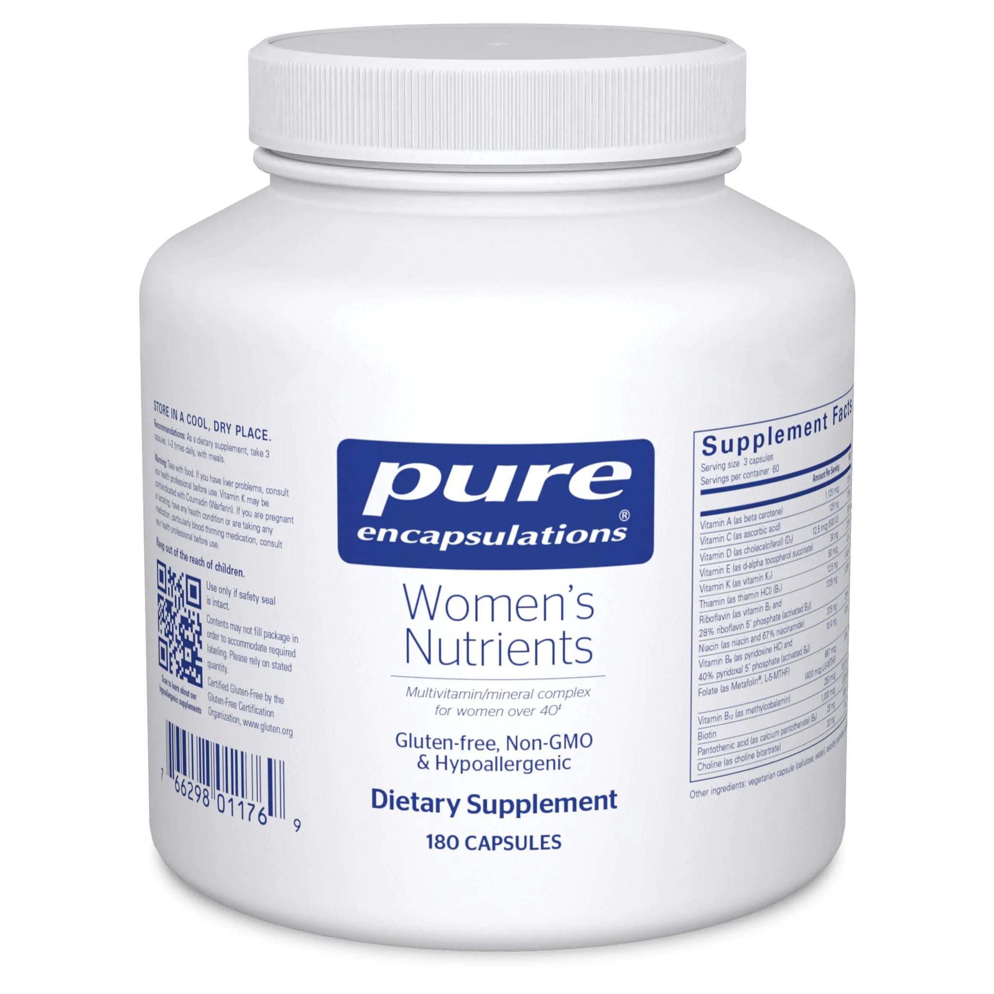 Womens Nutrients Multivitamin for Women Over 40, 180 Capsules
