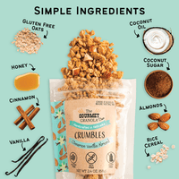 Cinnamon Vanilla Almond Crumbles