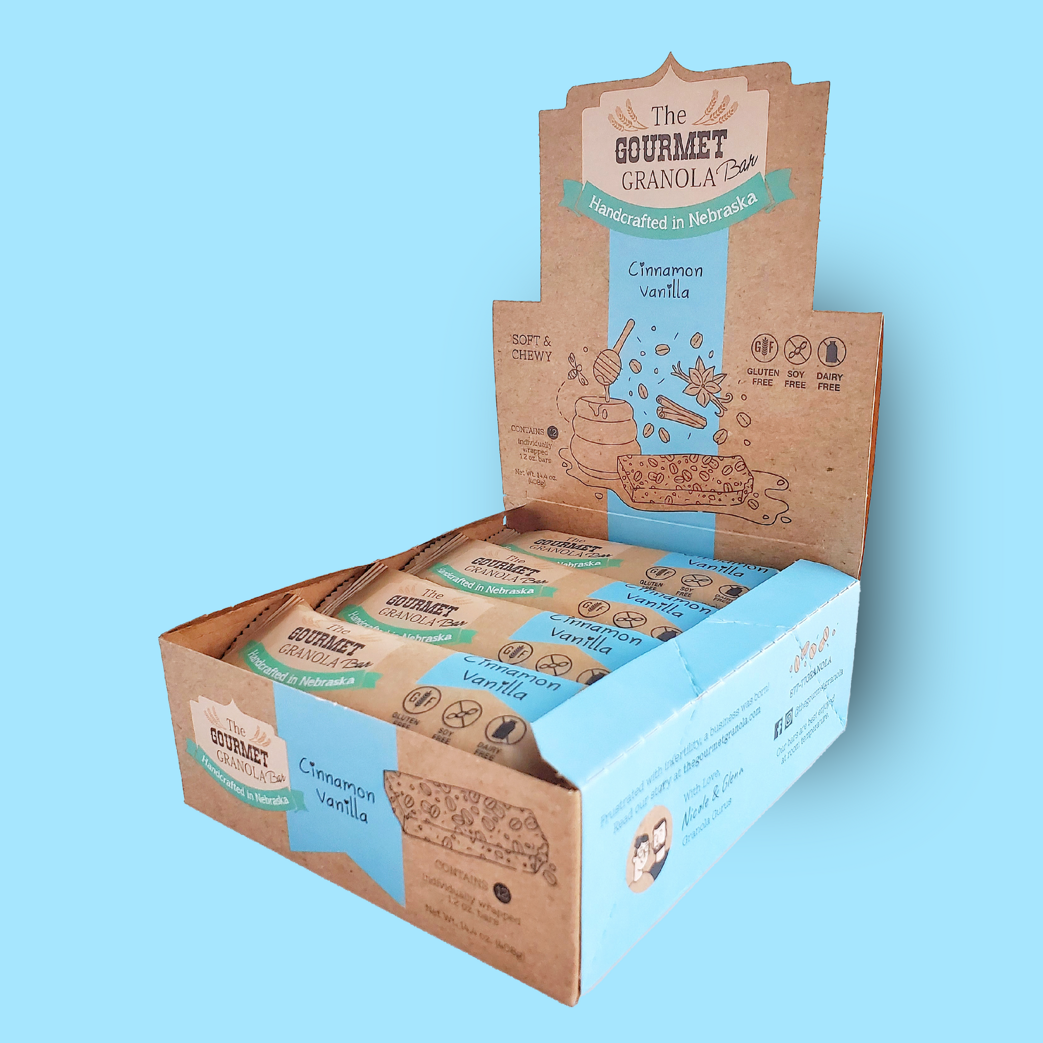 Cinnamon Vanilla Granola Bars