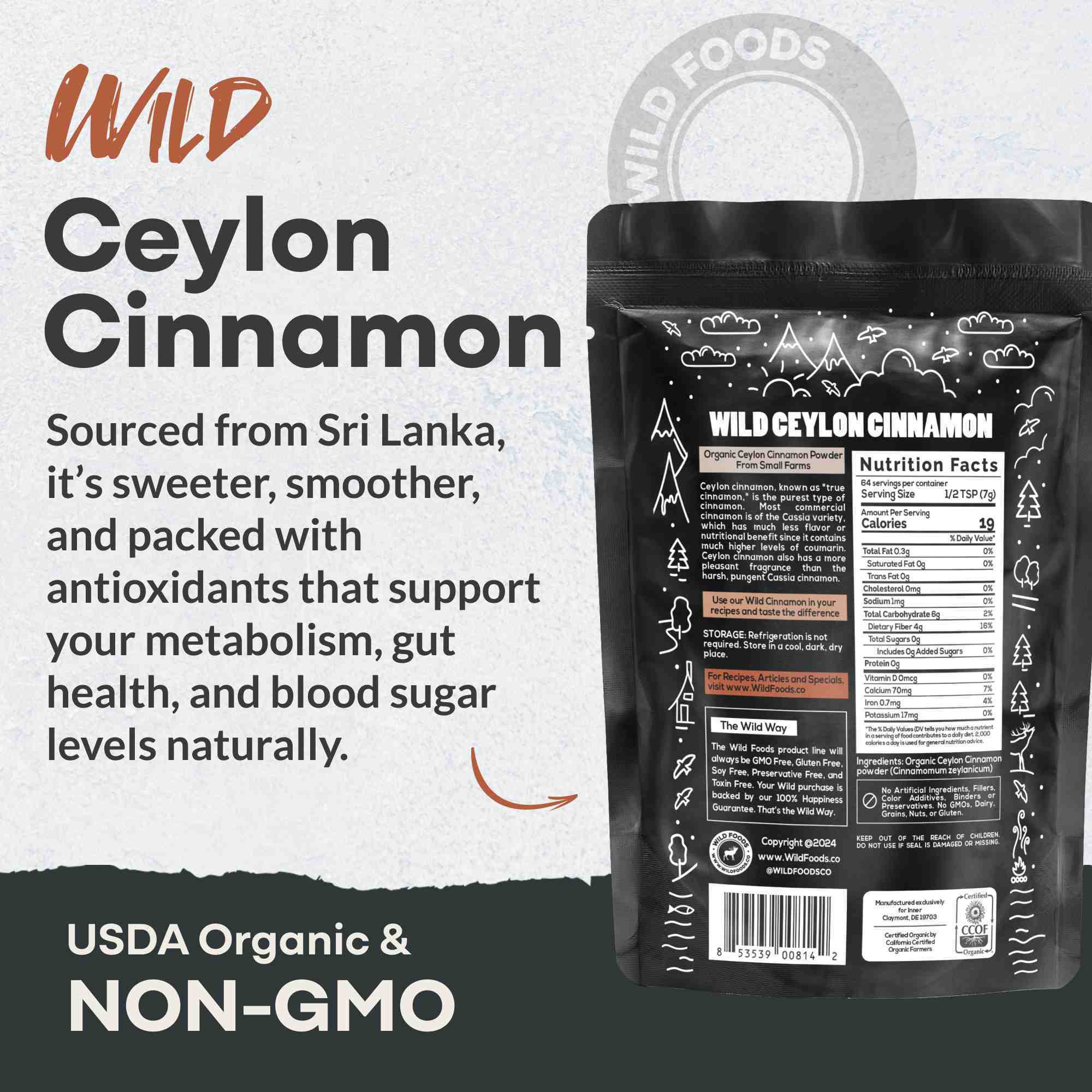Organic Ceylon Cinnamon Powder