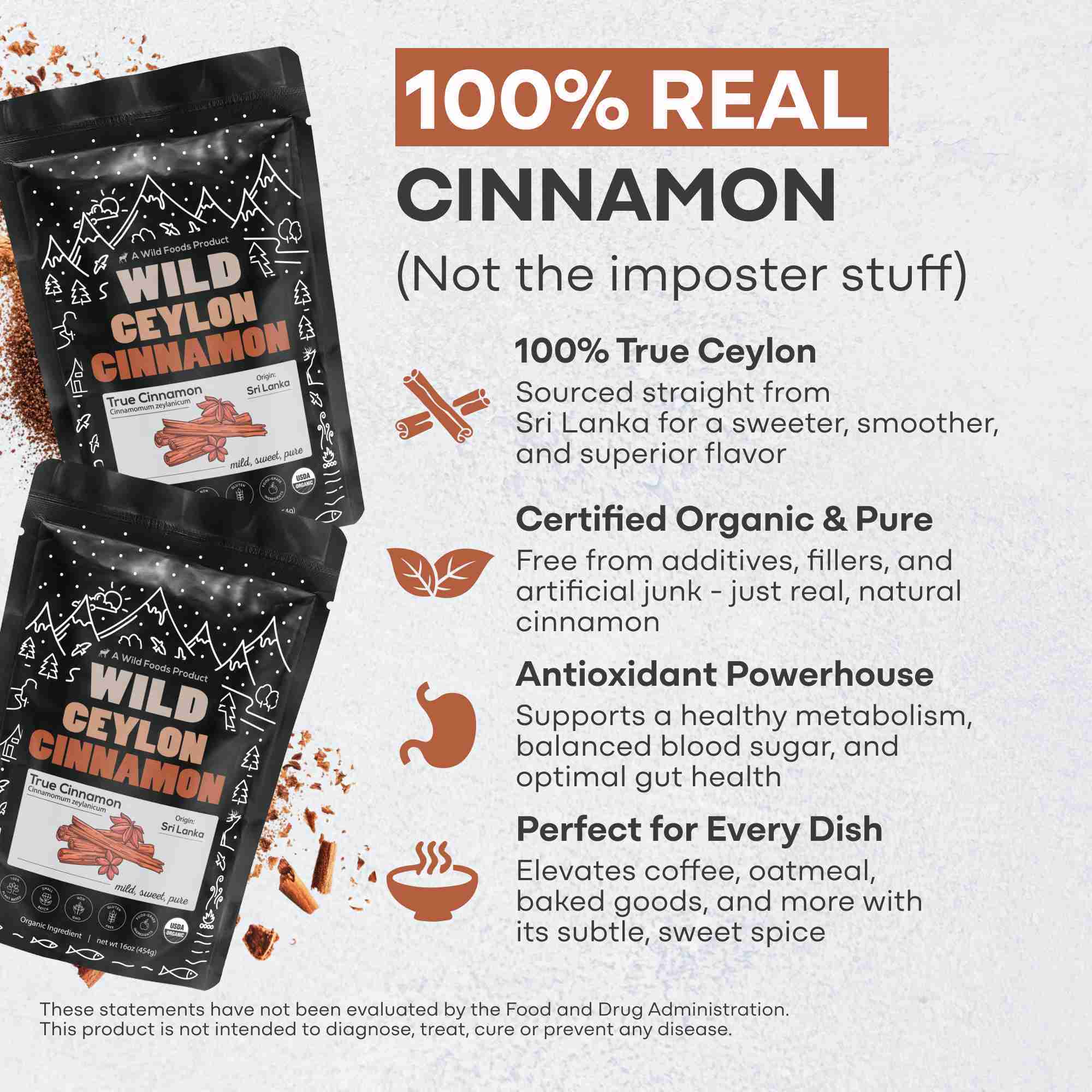 Organic Ceylon Cinnamon Powder