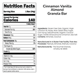 Cinnamon Vanilla Almond Granola Bars