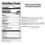 Cinnamon Vanilla Almond Granola