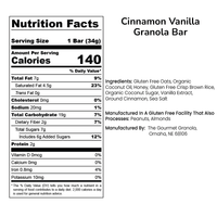 Cinnamon Vanilla Granola Bars