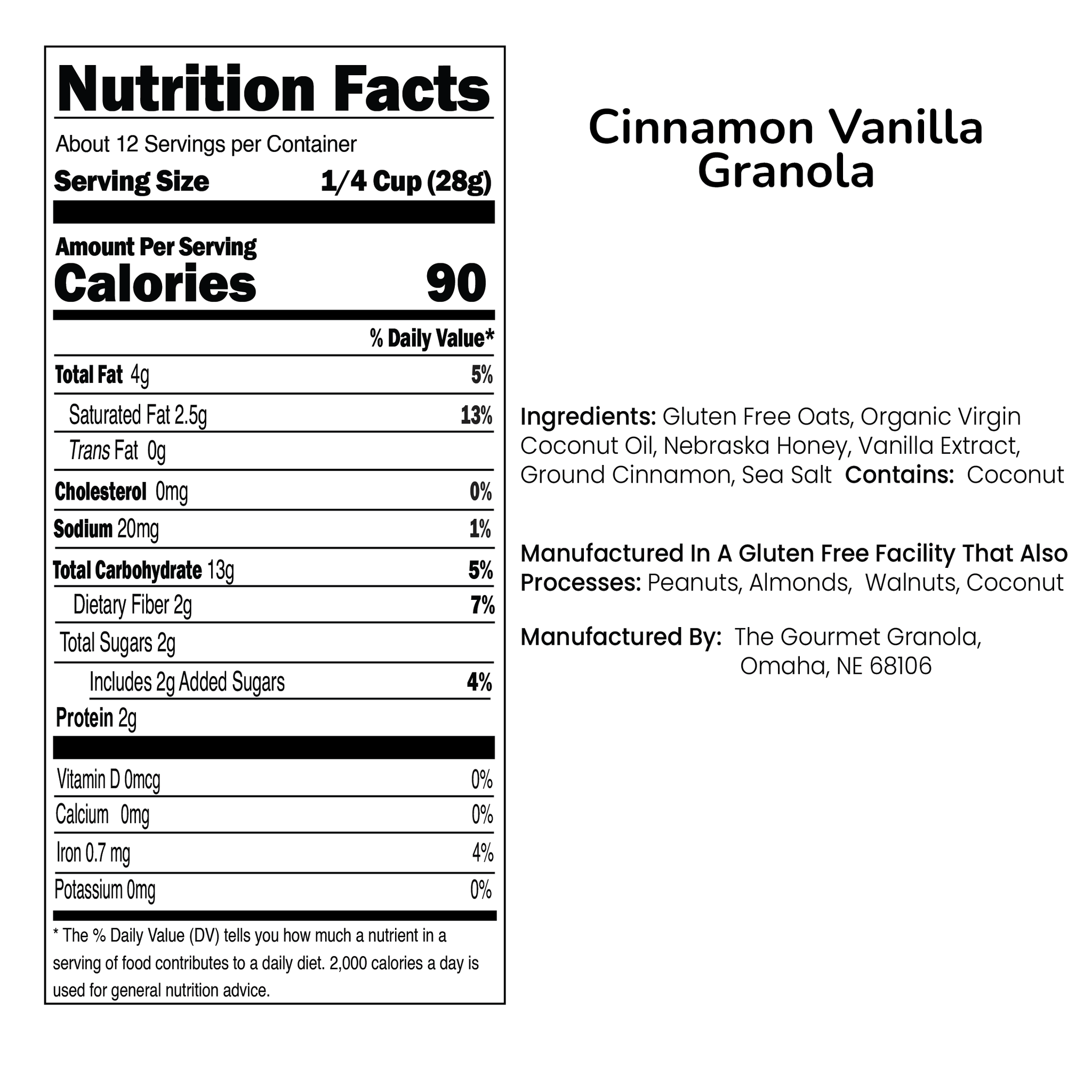 Cinnamon Vanilla Granola