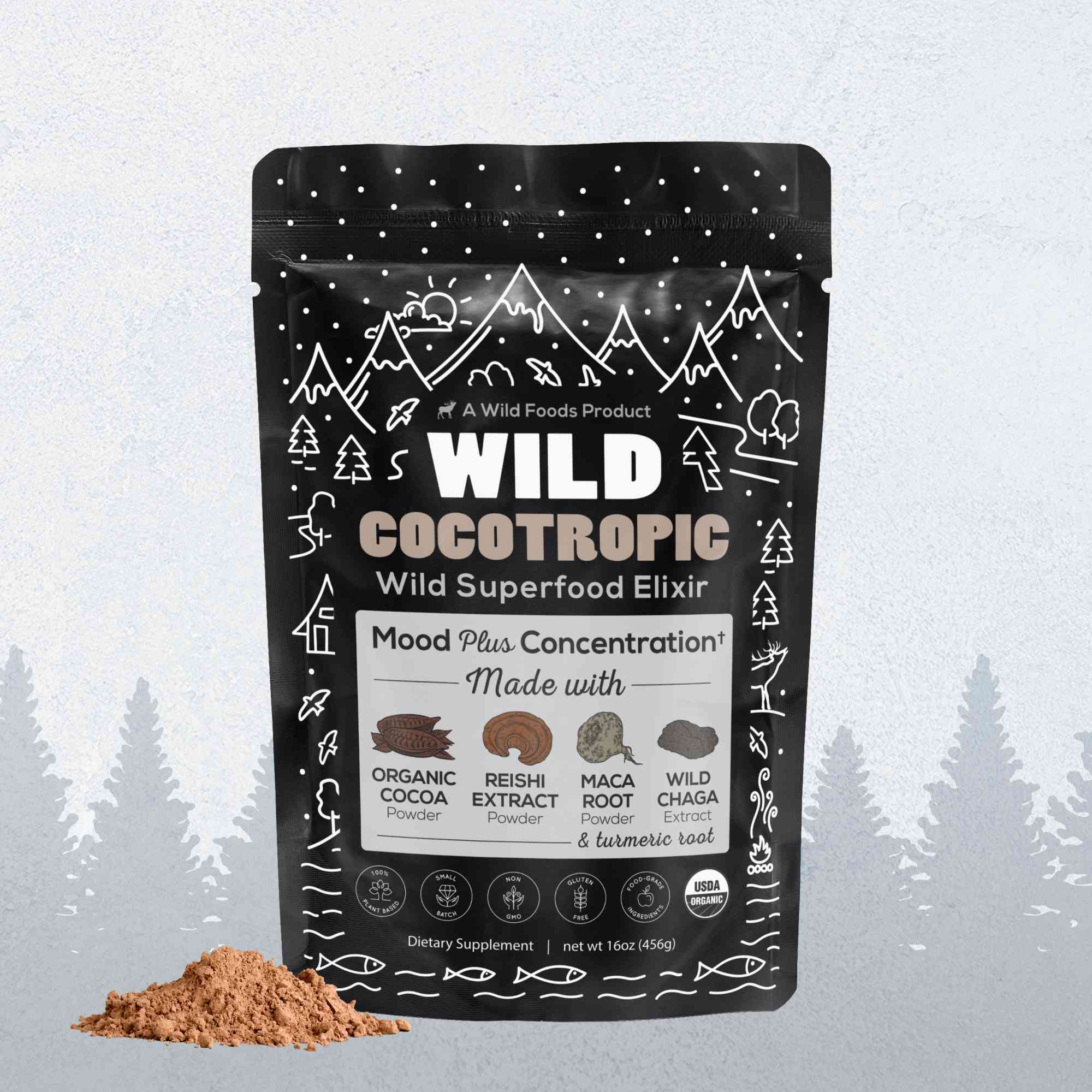 CocoTropic Organic Mushroom Mix for Energy & Focus