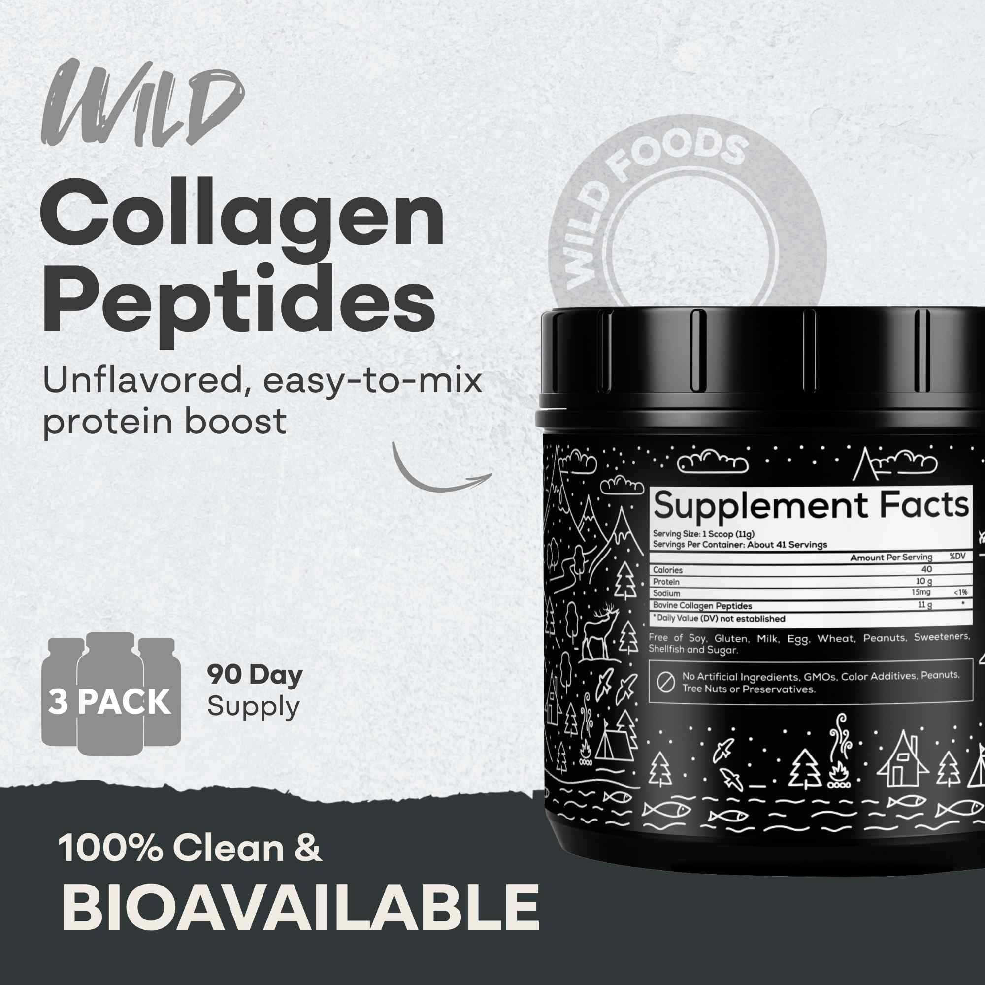Grass-Fed Collagen Peptides – Skin, Hair & Joint Support