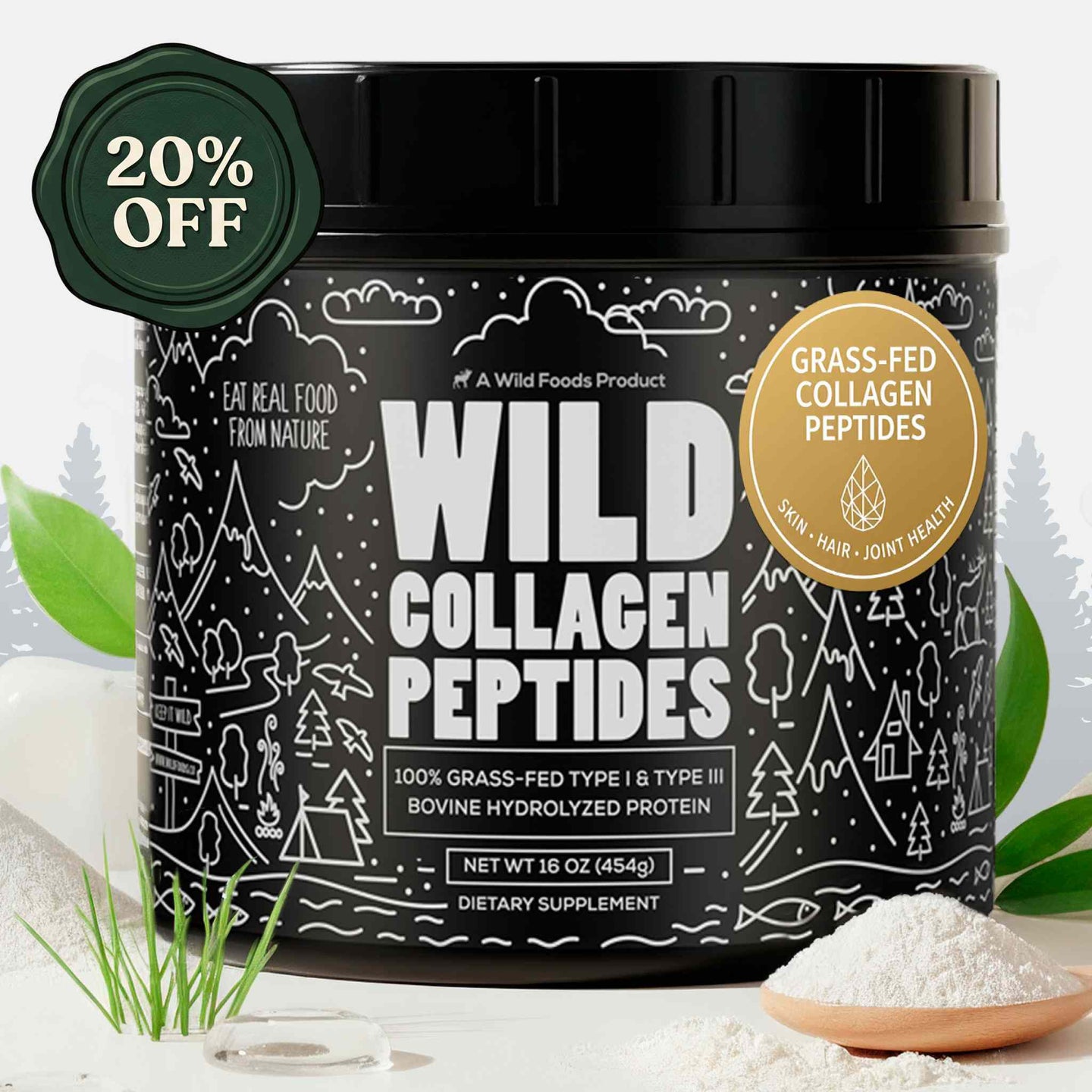 Grass-Fed Collagen Peptides – Skin, Hair & Joint Support