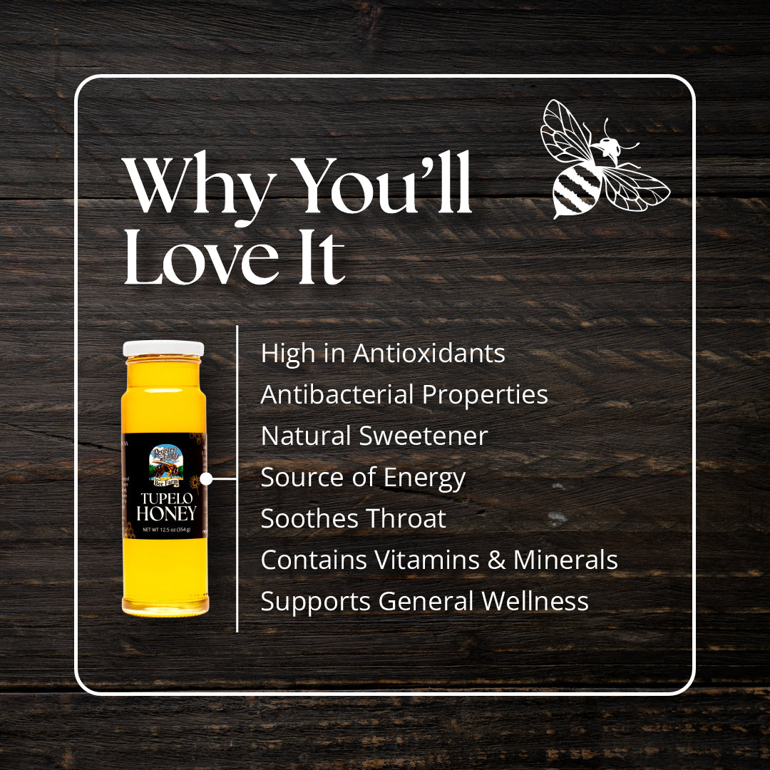 Raw Tupelo Honey Squeeze Bottle