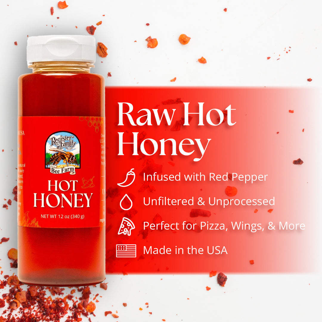 Raw Hot Wildflower Honey