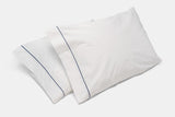 Cotton Bed Pillowcases with Classic Piping Design
