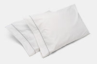 Cotton Bed Pillowcases with Classic Piping Design