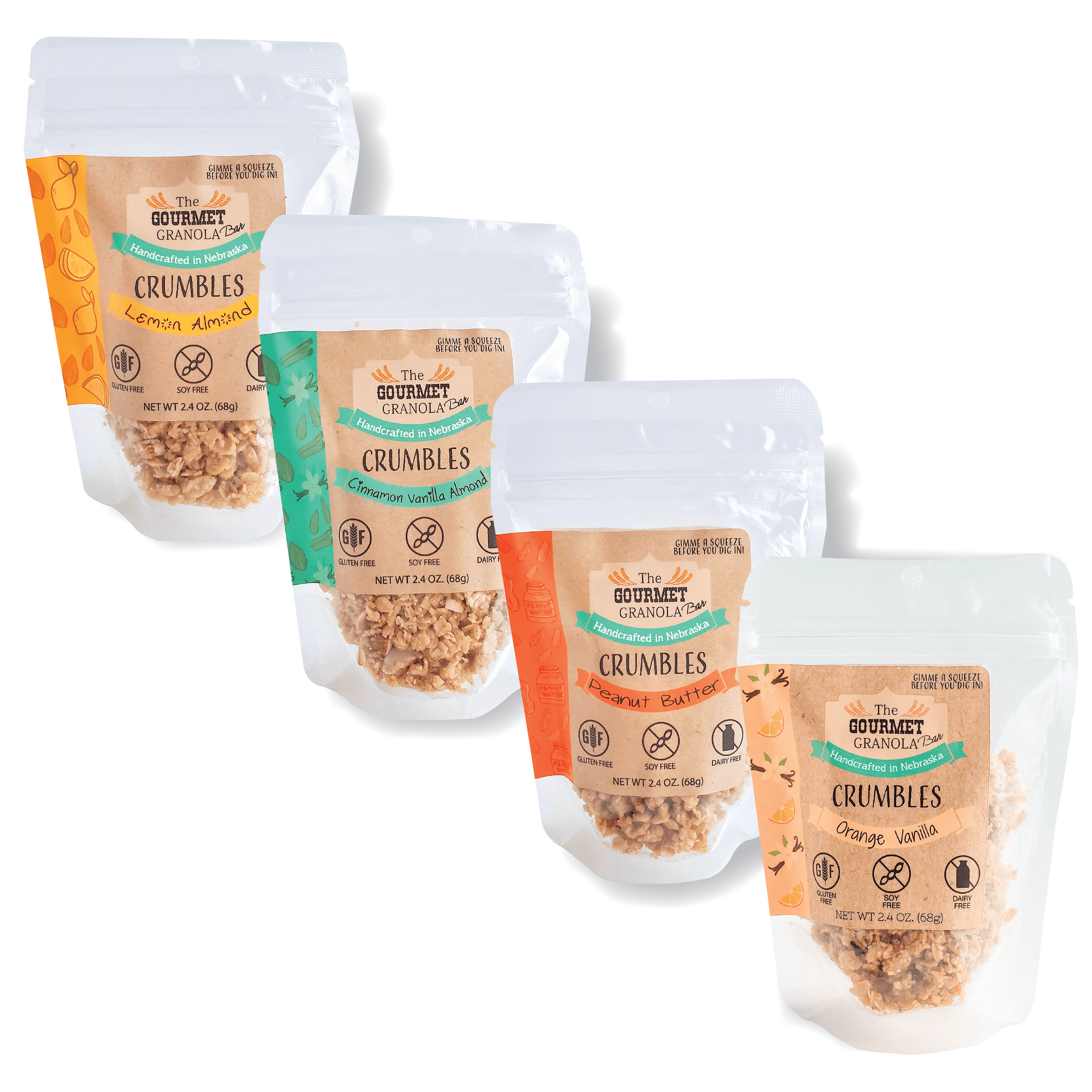 Crumbles Variety Pack -  top 4 flavors