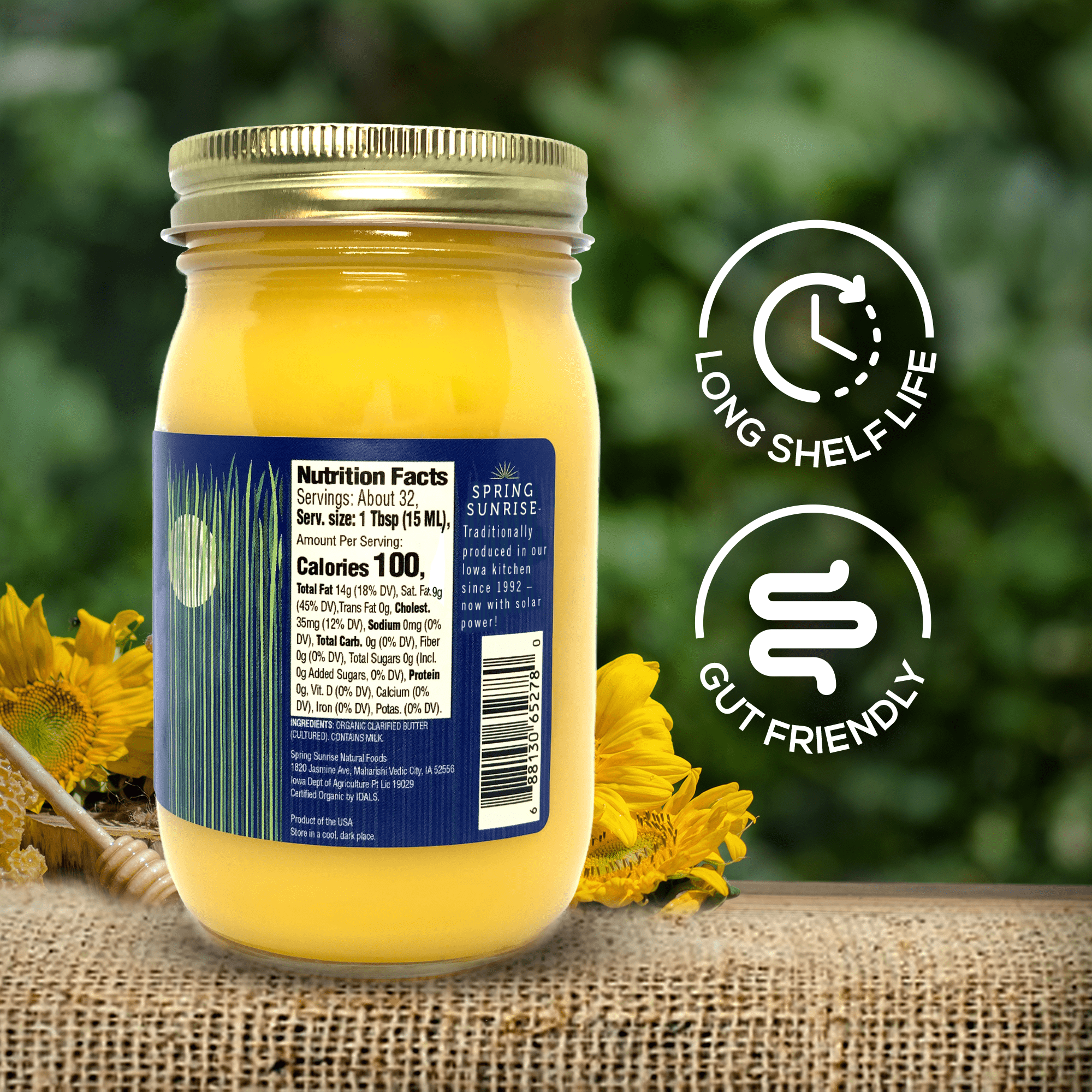 Organic Grass-Fed Cultured Ghee