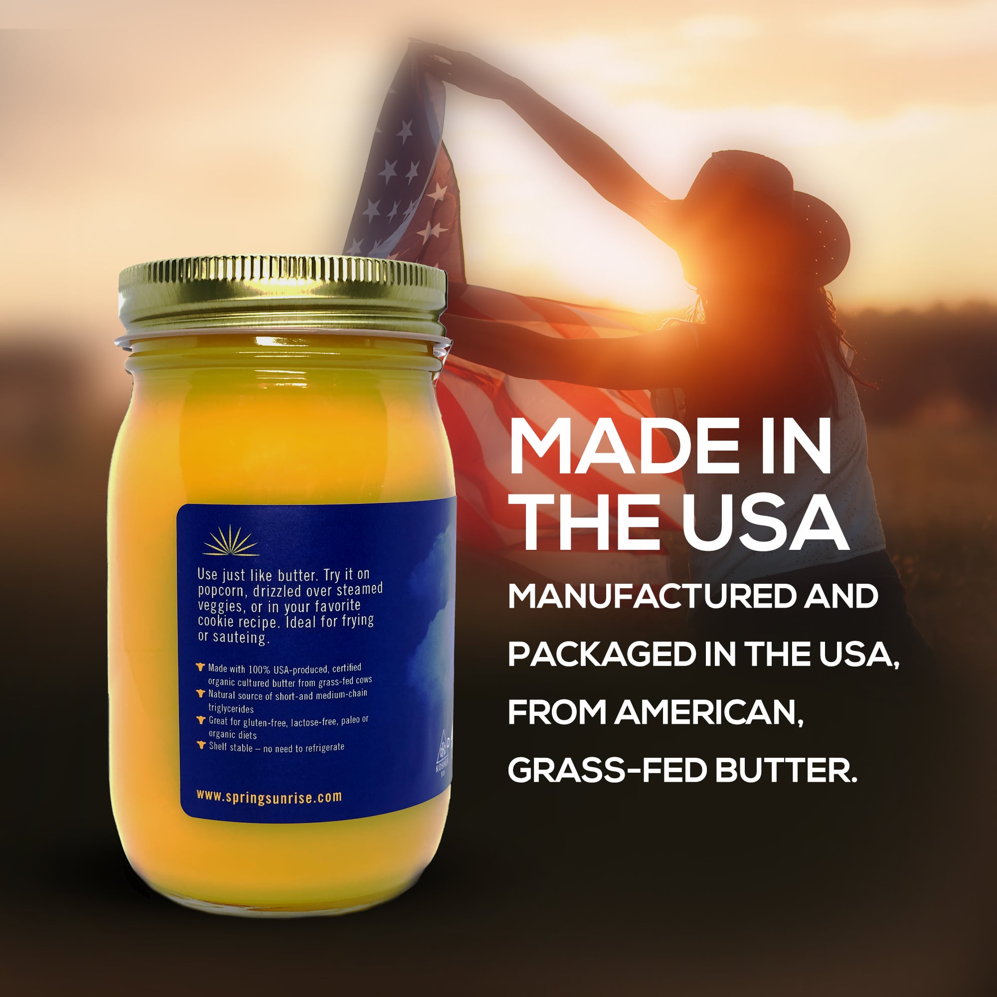 Organic Grass-Fed Cultured Ghee