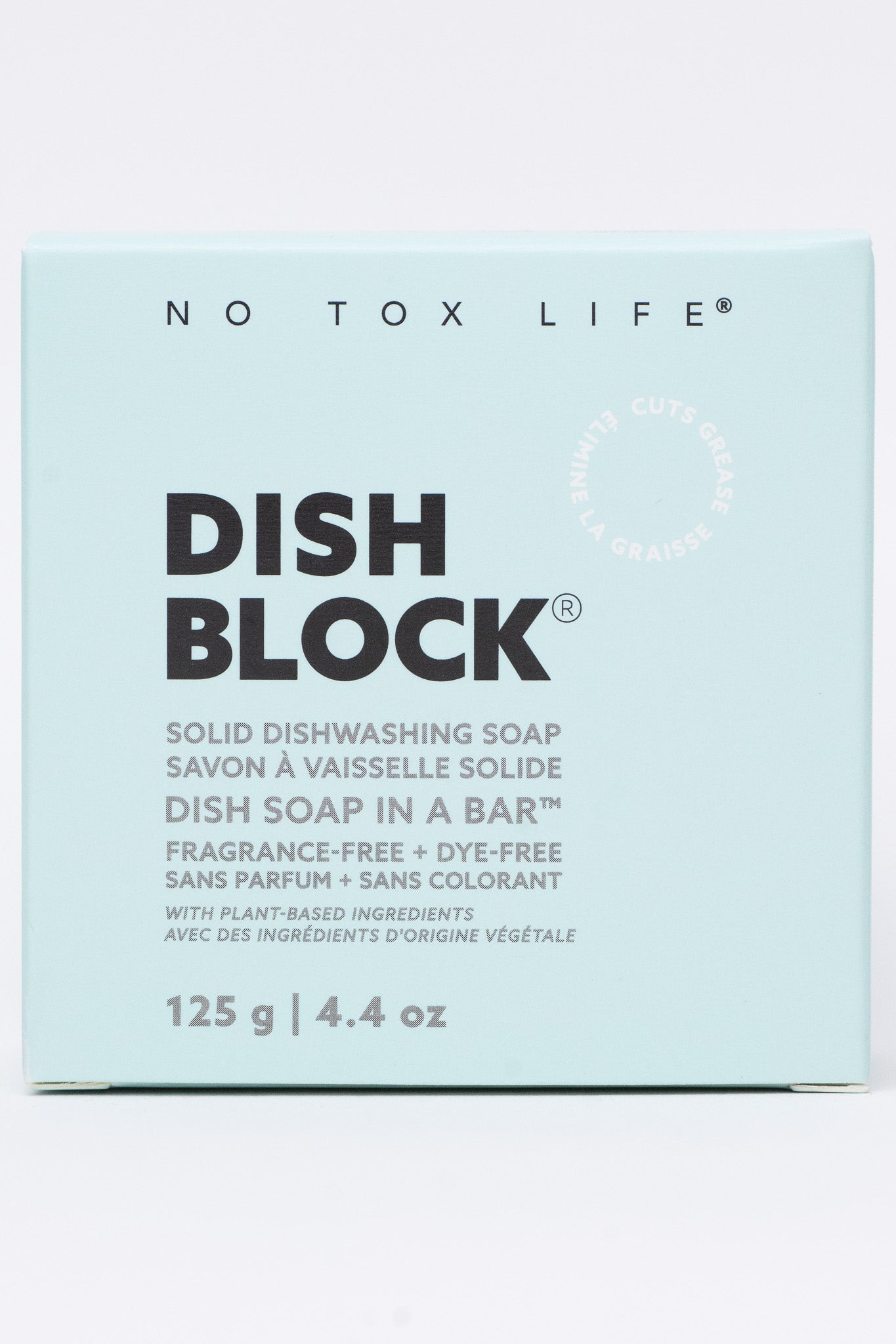 DISH BLOCK® solid dish soap - 4.4 oz (125g) bar - Fragrance Free