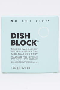 DISH BLOCK® solid dish soap - 4.4 oz (125g) bar - Fragrance Free