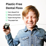Charcoal Mint Dental Floss - Plastic-Free and Vegan