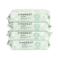 Organic Cotton Dry Wipes, 192 Count (4 Packs of 48)