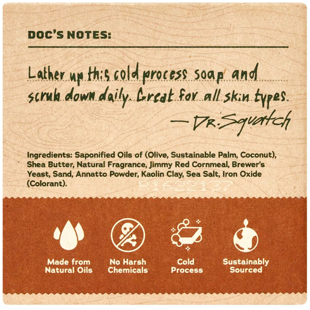 Wood Barrel Bourbon Bar Soap for Men