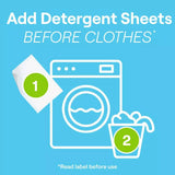 Free & Clear Laundry Detergent Sheets, 32 sheets, Up to 64 loads