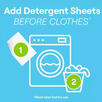 Free & Clear Laundry Detergent Sheets, 32 sheets, Up to 64 loads