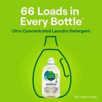Clean Scent Ultra Concentrated EasyDose Laundry Detergent, 66 loads (Pack of 2)