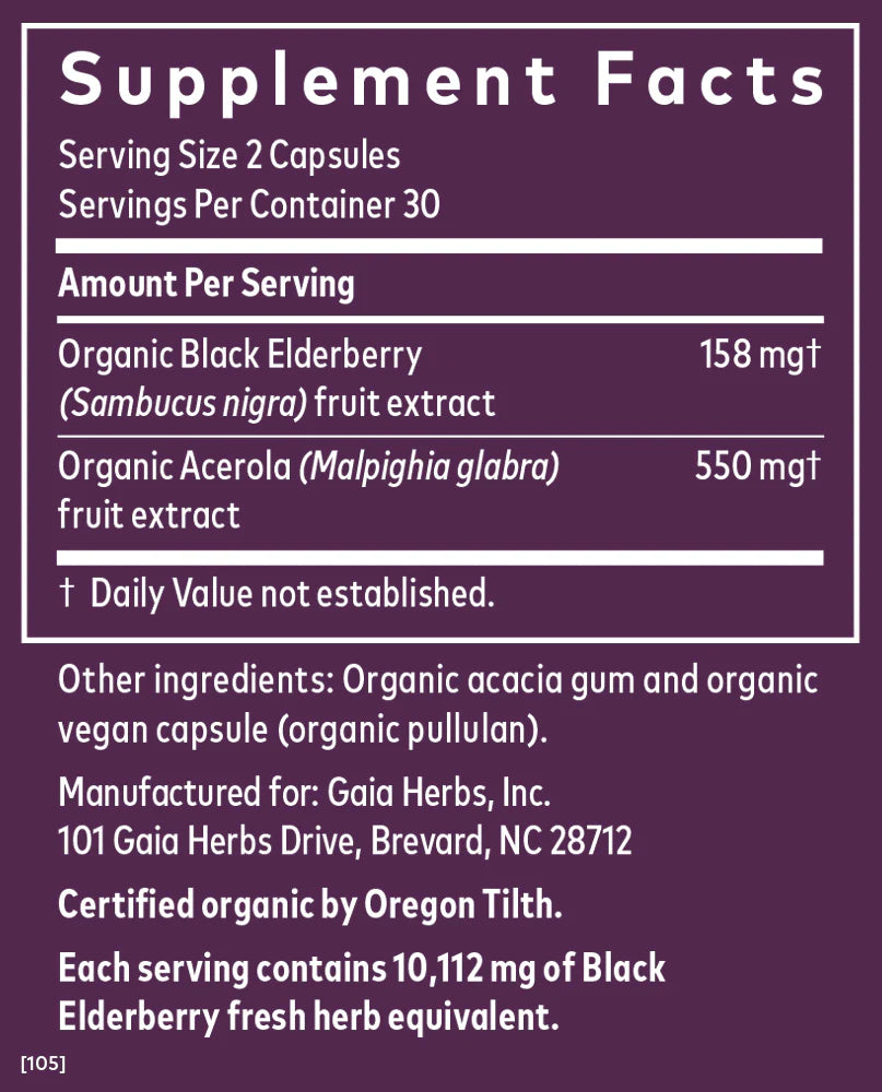 Black Elderberry, 30 Servings