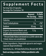 Ginger-Beet Postbiotic, 30 Servings