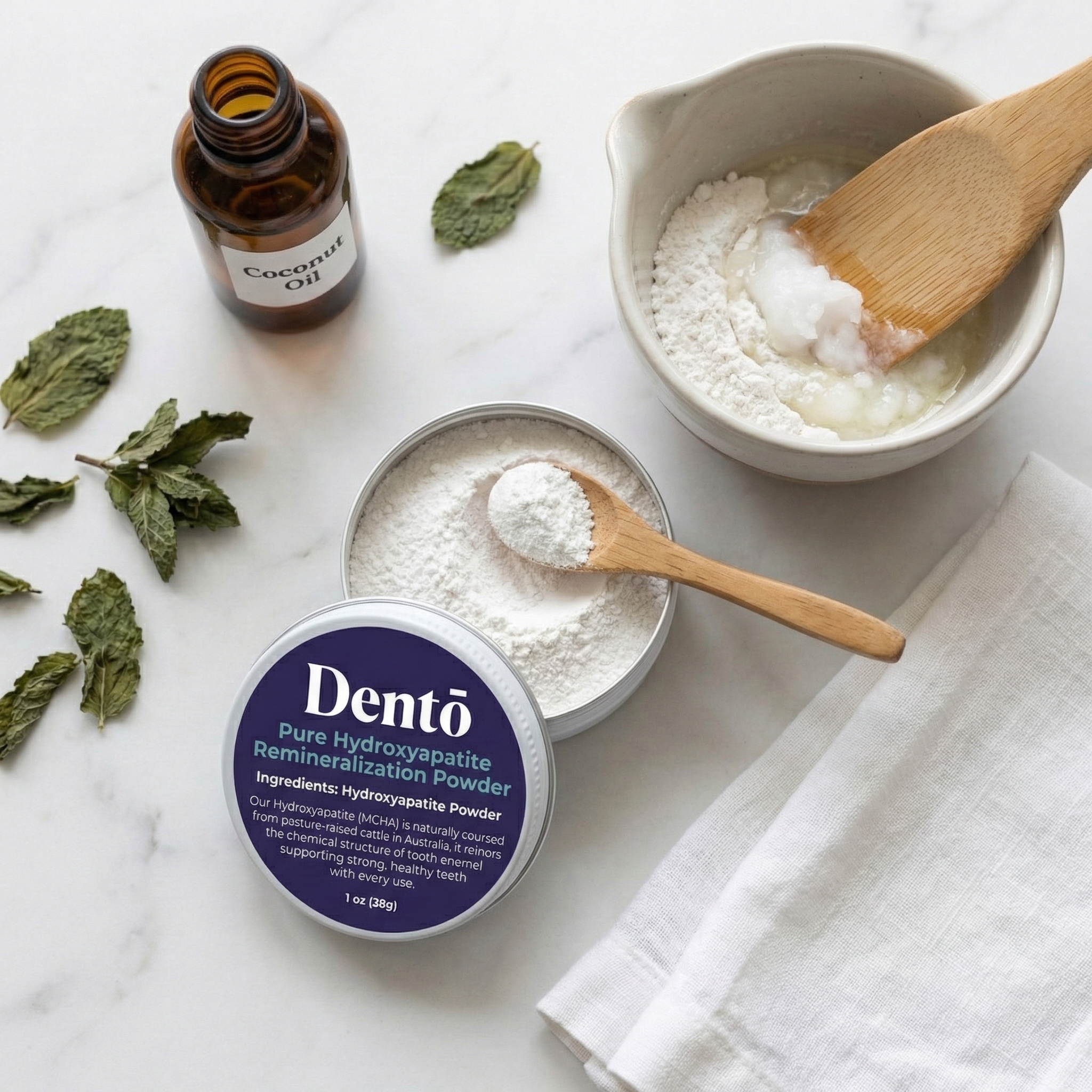 100% Hydroxyapatite Remineralization Powder From Grass-fed Cattle Bone