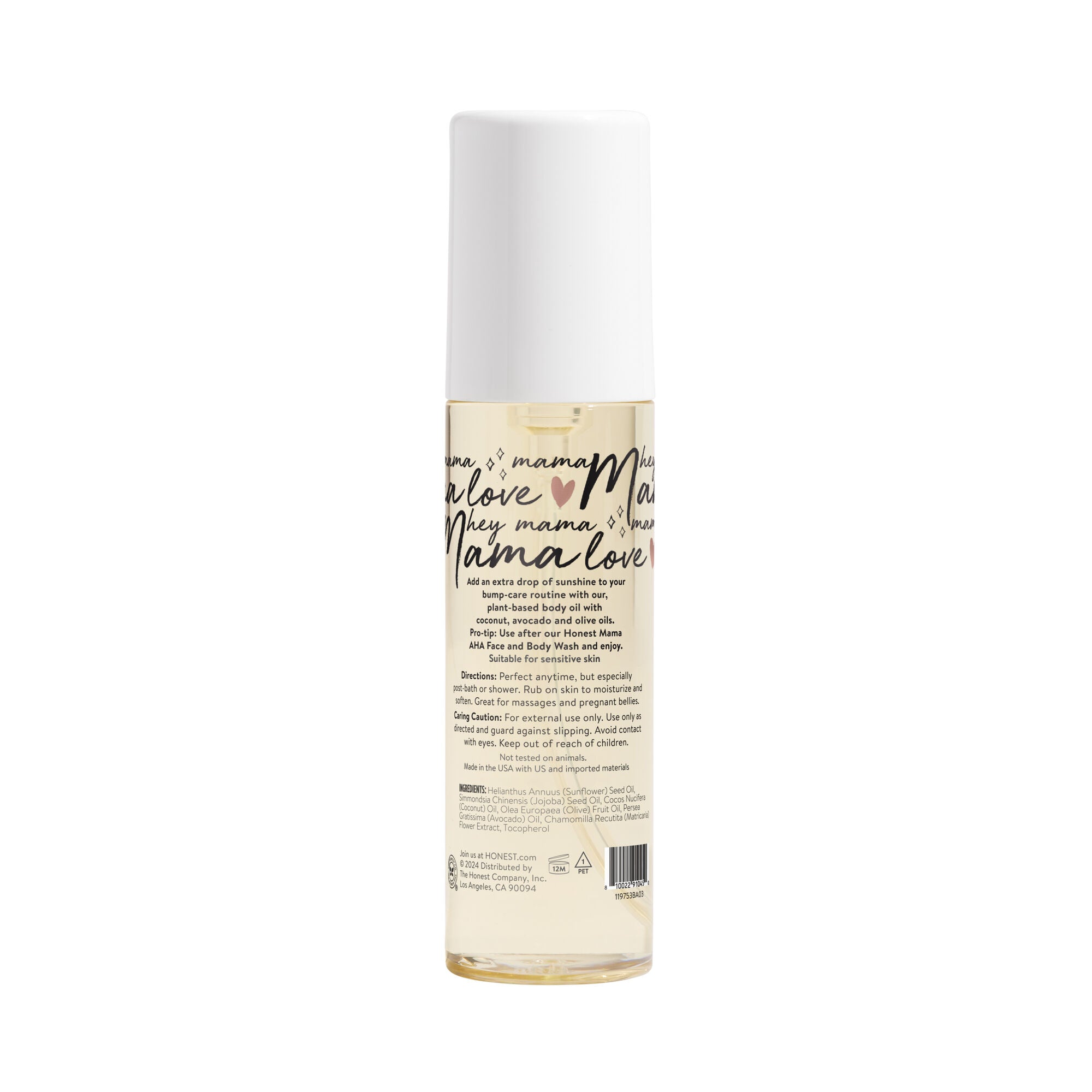 Hydrating and Soothing Body + Belly Oil