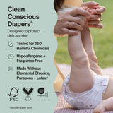 Clean Conscious Diapers, Size 4 (22-37 lbs), 60ct
