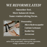 Remineralizing Tooth Powder with Hydroxyapatite + Xylitol